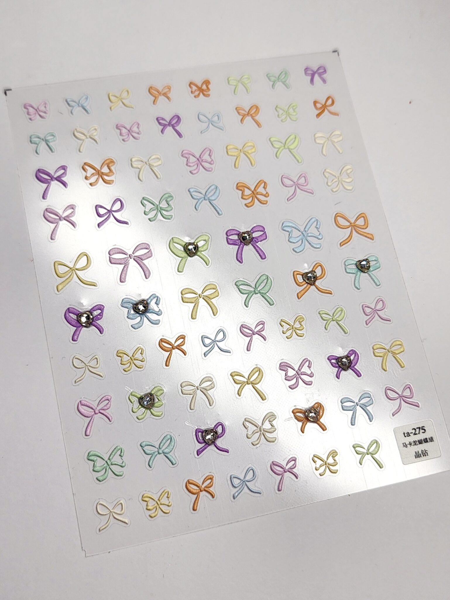 Stiker moños colores – Lovely Nails